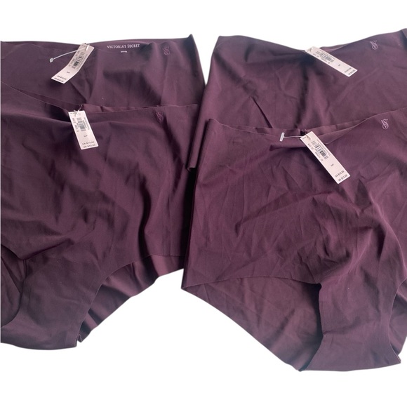 Victoria’s Secret S/P Brief/slip No Lines panties 4PC NWT’s Burgundy Underwear - Picture 8 of 9